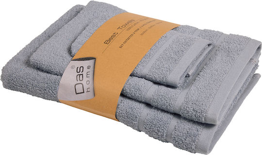 Das Home Best Bath Towel Set 3 pcs Dusty Blue