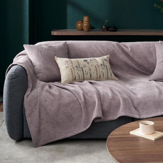 Gofis Home Nimbus Four-Seater Sofa Throw W180xL350cm Arctic Purple