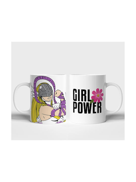 Digital Place Girl Power Керамична Бяла Чаша 330ml
