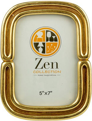 Zen Collection Plastic Photo Frame with Gold Frame