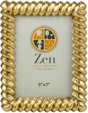 Zen Collection Plastic Photo Frame with Gold Frame