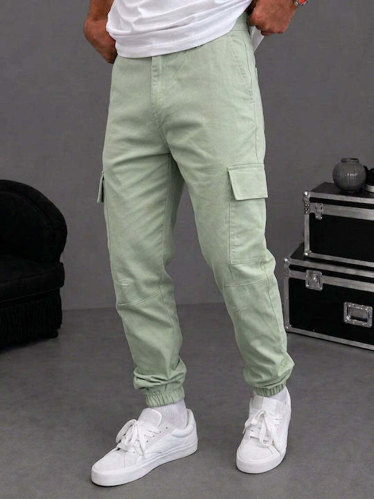 Men's Cargo Trousers Regular Fit Green