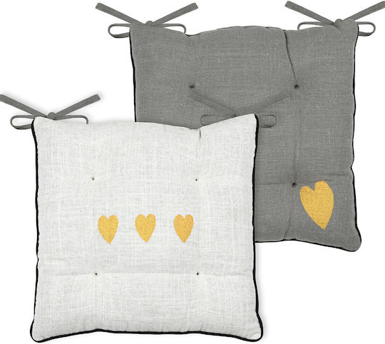 Teenlove Gris Garden Chair Cushion 38x38cm