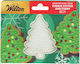 Weihnachtsbaum-Keksausstecher mit Stempel 7,5 cm