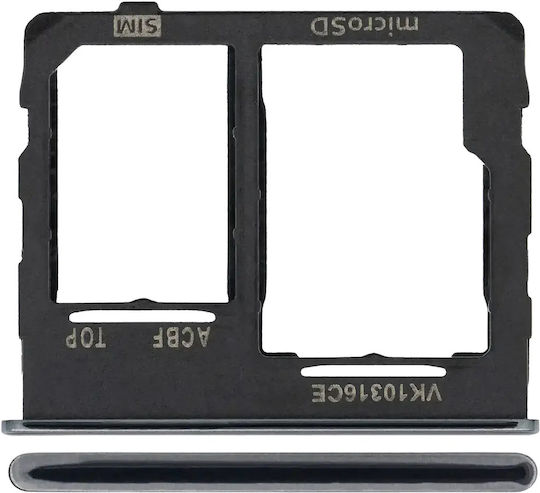 Einzelner SIM-Kartenhalter Samsung Galaxy A32 5G A326 2021 Awesome Schwarz