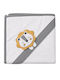 Ekebaby Baby Hooded Bath Towel-Bathrobe Grey 80x90cm