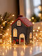 Kaemingk Christmas Decorative Blue House 13.8x9.5x6.9cm