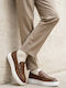 Leather Men's Loafers in Brown