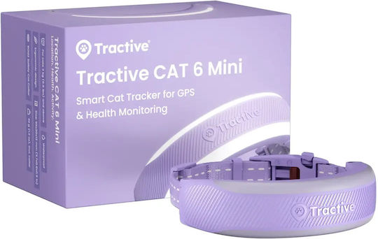 Tractive Cat 6 Mini Lavender Gps Pet Tracker Γάτας Κολάρο