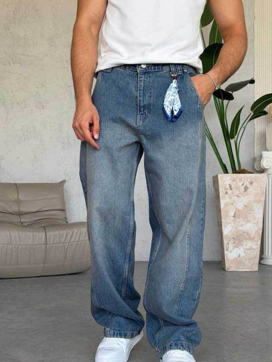 Мъжки дънки Loose Baggy Fit Сини