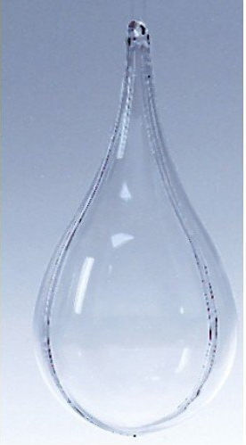 Teilbarer Kunststoff-Tropfen 110 mm, Kristallklar