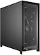 5000D Gaming Midi Tower Computer Case with Side Window Black