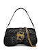 Schwarze Damen-Schultertasche