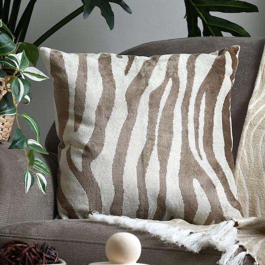 Μαξιλάρι Καναπέ S-f Felidae Taupe 45x45εκ.