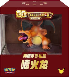 Pokémon TCG Подаръчна кутия с колекционерска фигурка Чарizard за 30-годишнината, опростен китайски