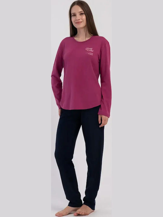 Vienetta Secret Winter Women's Cotton Pyjama Se...