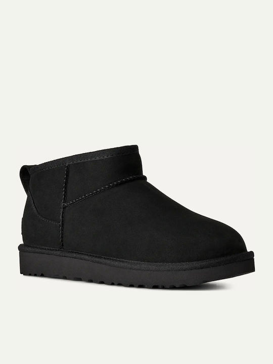 UGG Leather Women's Ankle Boots Black