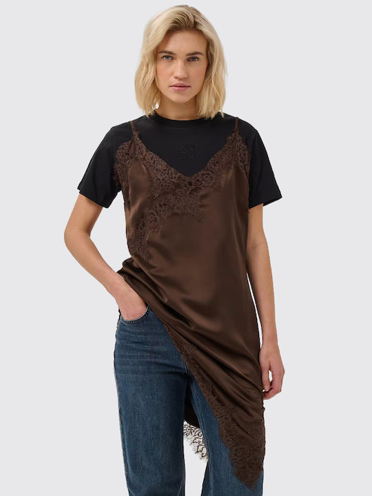 Brenda Slip Dress D.brown