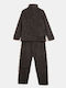 Pajama Set Soft Fleece Fabric Grey Size M Graphite