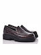 Damen-Loafers aus Leder in Braun