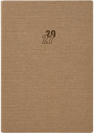Ekdoseis Planogramma Daily Diary 2027 Beige 17x24 cm