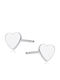 Lysea Kleine Herz-Ohrstecker Silber 925 7 X 7 Mm Silbern