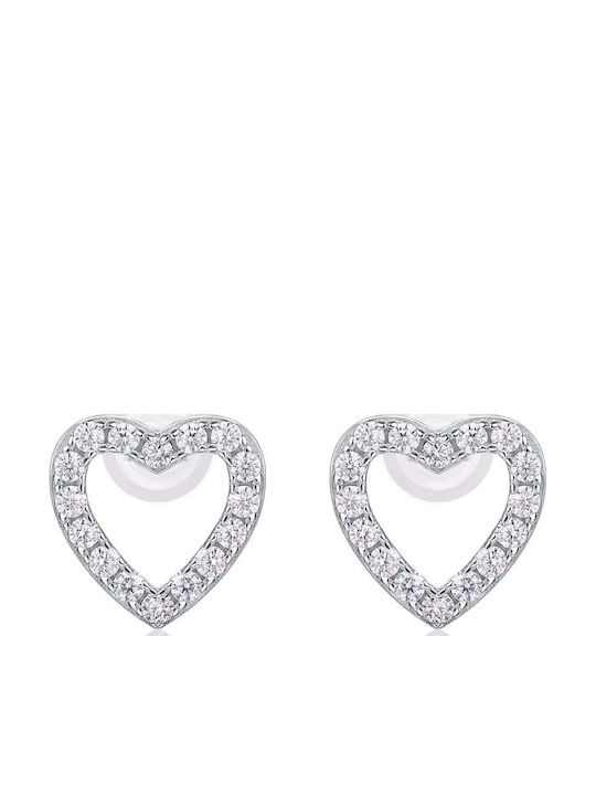 Lysea Women's Elvara Earrings 925 Sterling Silver Silver Moissanite