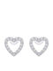 Lysea Women's Elvara Earrings 925 Sterling Silver Silver Moissanite