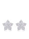 Lysea Women's Florien Earrings 925 Silver Silver-Tone Moissanite