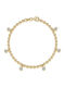 Lysea Women's Silver Chain Bracelet Gold Plated 18cm