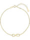 Lysea Women's Set of Chain Bracelets with Infinity Design in Gold-Plated Silver
