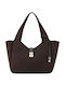 Monette Fabric Women's Tote Bag Brown