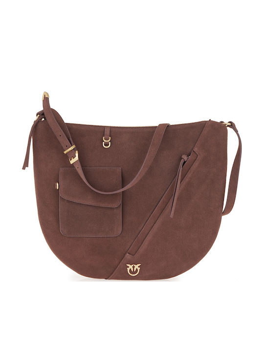 Women's Suede Shoulder Bag Brown