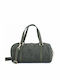 Olivgrüne Damen-Schultertasche aus Leder