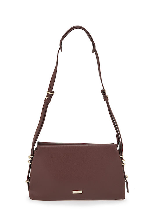 Braune Damen-Schultertasche