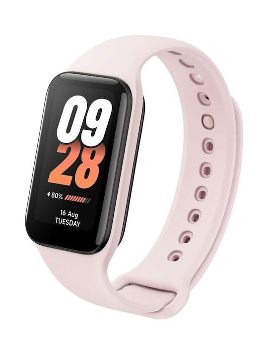 Fixed Silikonarmband Xiaomi Smart Band 8 Active/9 Active Rosa