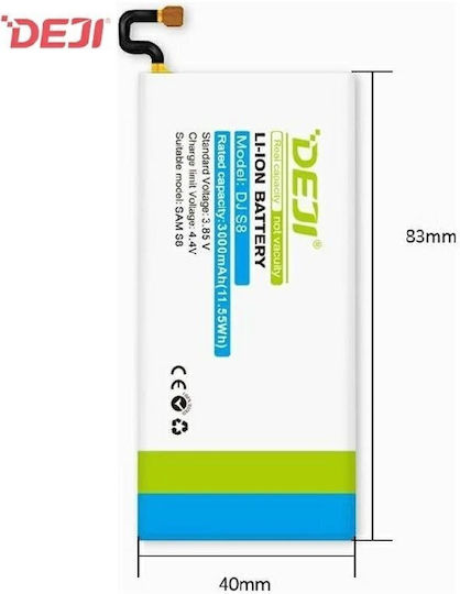 Deji EB-BG950ABE OEM-Ersatzakku für Mobiltelefon Galaxy S8 SM-G950 SM-G950A SM-G950F 3000 mAh