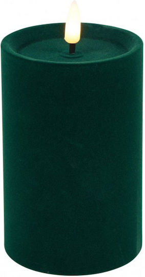 Christmas LED Candle 013.840004 7.5x12.5cm Green