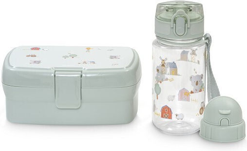 Interbaby Set de Masă pentru Copii din Plastic 0,35 l Verde