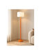 Fan Europe Orange Floor Lamp with E27 Bulb Socket