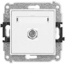 Karlik TV- und Satellitenantennensteckdose in Silber 25MGF-1