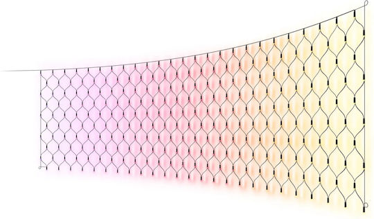 250 Lumini Smart LED 3,5 m x 100 cm, Albe, Tip Plasă