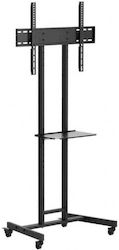 Techly TLY_623950 Подова Стойка за Телевизор до 75" и 45 kg, Сребриста Techly TLY_623950 Подова Стойка за Телевизор до 75" и 45 kg, Сребриста