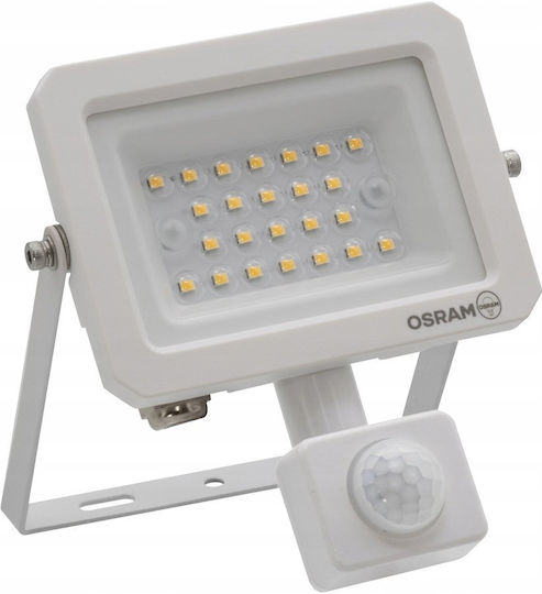 Osram Wasserdichter LED Flutlichter 20W Natürliches Weiß 4000K mit Bewegungssensor IP65