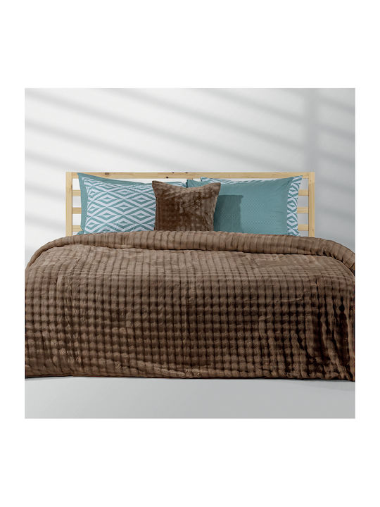 Lino Home Single Sherpa Comforter 160x220cm Kva...