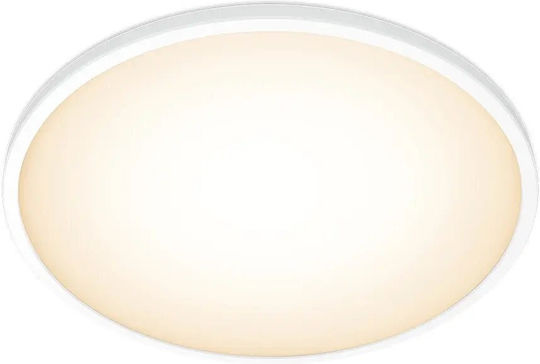 Philips Superslim Smart Таванна Плафониера 55 см Бяла с Вграден LED