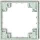 Karlik 1-Position Switch Frame in Green 46MRP-1