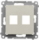 Kontakt-Simon Network-Phone Socket Front Plate DKP2.01/42