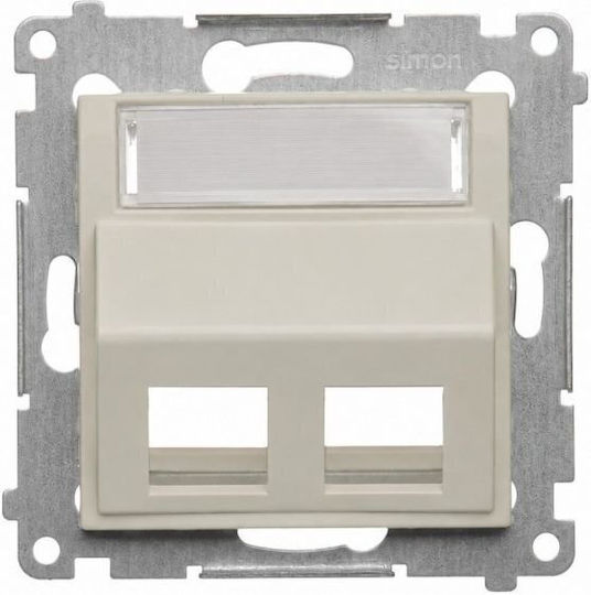 Kontakt-Simon Network-Phone Socket Front Plate DKP2S.01/42