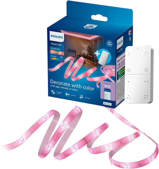 Philips Smart Wi-Fi RGB LED Strip Light 5m with Motion Sensor & Remote Control